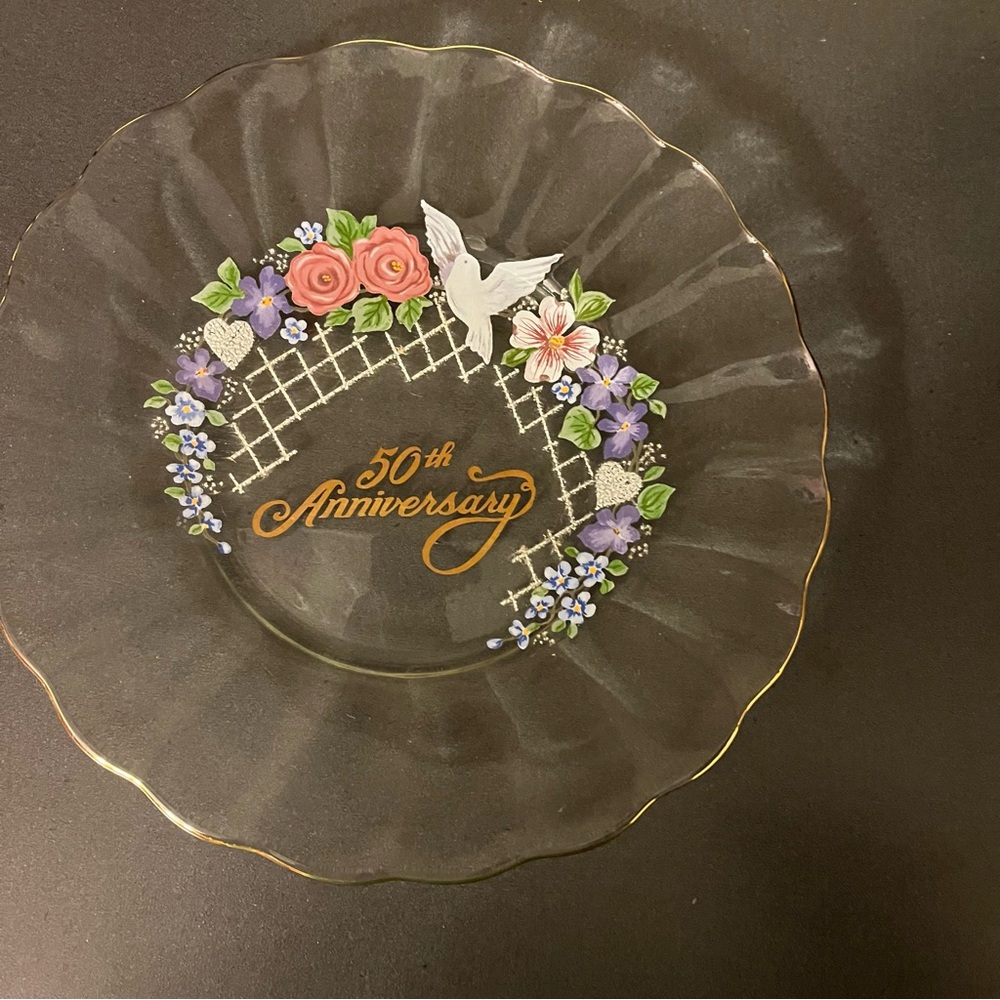 Fenton 50th anniversary collectible plate